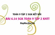 Bài 6.14 SGK Toán 9 tập 2 Kết nối tri thức
